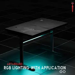 میز گیمینگ ارگونومی تایتان Gaming Desk TITAN RGB | دراگون شاپ