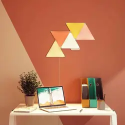 کیت هوشمند روشنایی 9 تکه نانولیف مدل Nanoleaf Triangle Starter Kit | دراگون شاپ