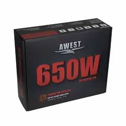 منبع تغذیه اوست 650 وات Power AWEST GT-AV650-PB