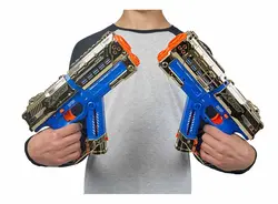 تفنگ دوقلو رویال گلد ایکس شات X-Shot Chaos مدل Meteor | دراگون شاپ