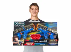تفنگ دوقلو رویال گلد ایکس شات X-Shot Chaos مدل Meteor | دراگون شاپ