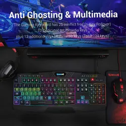 باندل کیبورد و موس گیمینگ ردراگون Keyboard and Mouse Gaming Redragon S101-BA-1 | دراگون شاپ