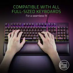 پد استراحت مچ دست کیبورد ریزر RAZER ERGONOMIC WRIST REST | دراگون شاپ