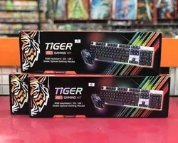 ست کیبورد و موس گیمینگ تایگر Keyboard Mouse Gaming Tiger XG-1 RGB