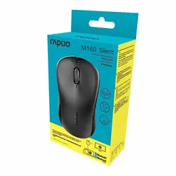 ماوس بی‌سیم رپو مشکی Mouse Rapoo M160 Silent Black