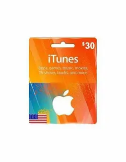 گیفت کارت اپل 30 دلاری 30 Apple iTunes Gift Card USA | دراگون شاپ