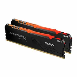 رم کینگستون RAM HyperX FURY RGB 16GB 8GBx2 3200MHz CL16 | دراگون شاپ