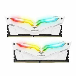 رم تیم گروپ سفید RAM NIGHT HAWK RGB 16GB 8GBX2 3200Mhz CL16 | دراگون شاپ