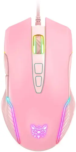 ماوس گیمینگ اونیکوما صورتی Mouse Gaming ONIKUMA CW905 RGB Pink | دراگون شاپ