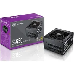 منبع تغذیه Power COOLER MASTER MWE GOLD 650 FULL MODULAR | دراگون شاپ