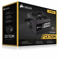 منبع تغذیه کورسیر Corsair PSU CX750M 80 PLUS Bronze | دراگون شاپ