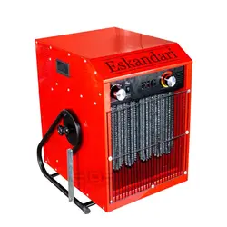 هیتر برقی فن دار 15 کیلو وات سه فاز | بخاری برقی فندار 15000 وات صنعتی