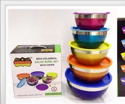 ست 5 تکه کاسه سالاد رنگی Salad Bowl