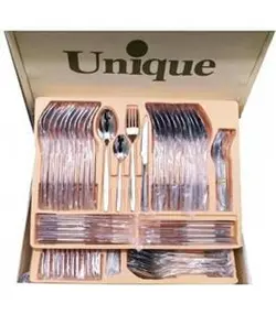 سرویس قاشق و چنگال 128 پارچه یونیک 18/10 کد UN-6903