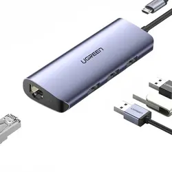 هاب مبدل یوگرین USB-C To 3*USB 3.0 A HUB مدل CM252 کد 60718