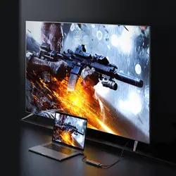 هاب مبدل یوگرین USB-C To HDMI+4*USB 3.0 A مدل CM417 کد 20197