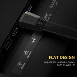 کابل HDMI Flat Cable یوگرین مدل ED015