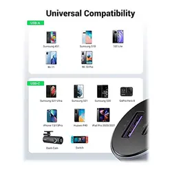 شارژر فندکی USB-C PD+USB-A QC (30+22.5)W یوگرین مدل CD213 - ایزی مارکت