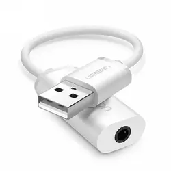 کابل تبدیل 2.0 USB به جک 3.5 میلی متری صدا یوگرین مدل US206 کد 30712