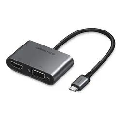 تبدیل Type C به HDMI و VGA یوگرین مدل CM162 کد 50505