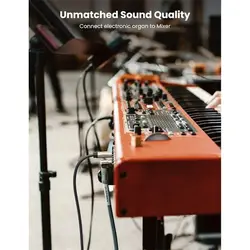 کابل 1 به 1 صدا استریو 6.35 میلی متر (AUX) یوگرین مدل AV128 کد 10636