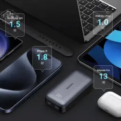 پاور بانک 30 وات یوگرین مدل PB208 کد 25185 با ظرفیت 10000 میلی آمپر ساعت