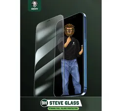 گلس گرین آیفون مدل 9H Steve Glass Strong برای گوشی iphone 13 Pro