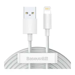 کابل لایتنینگ باسئوس مدل Data Cable Kit 2.4A  TZCALZJ-02 پک 2 تایی طول 1.5متر