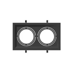 قاب توکار ۱x۲ مخصوص لامپ AR111 - اکووات