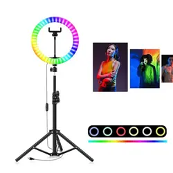 رینگ لایت مدل MJ26-RGB به همراه سه پایه