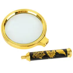 ذره بين مطالعه دسته دار مشکی 100 میلیمتری