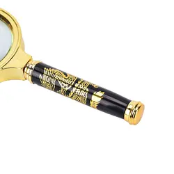 ذره بين مطالعه دسته دار مشکی 100 میلیمتری