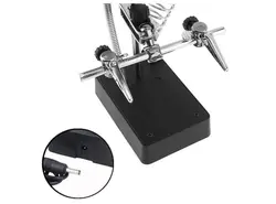 گیره مونتاژ ذره بین دار دارای پایه هویه و LED مدل TE-800