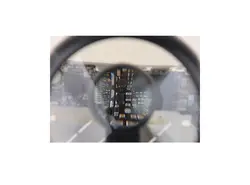 گیره مونتاژ ذره بین دار دارای پایه هویه و LED مدل TE-800