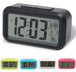 ساعت رومیزی دیجیتال زنگ دار هوشمند مدل TCK-18 رنگ آبی