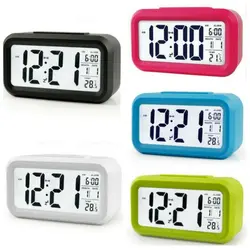 ساعت رومیزی دیجیتال زنگ دار هوشمند مدل TCK-18 رنگ آبی