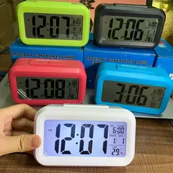 ساعت رومیزی دیجیتال زنگ دار هوشمند مدل TCK-18 رنگ آبی