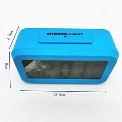 ساعت رومیزی دیجیتال زنگ دار هوشمند مدل TCK-18 رنگ آبی