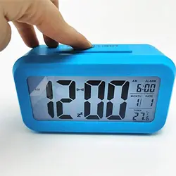 ساعت رومیزی دیجیتال زنگ دار هوشمند مدل TCK-18 رنگ آبی