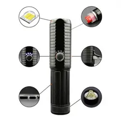 چراغ قوه شکاری - پلیسی پرقدرت W577 P50 فلزی ضدآب