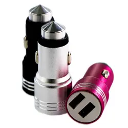 شارژر فندکی بدنه فلزی با خروجی 2 پورت USB