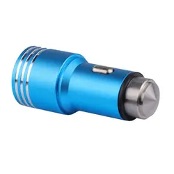 شارژر فندکی بدنه فلزی با خروجی 2 پورت USB