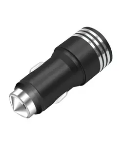 شارژر فندکی بدنه فلزی با خروجی 2 پورت USB