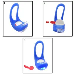 چراغ دوچرخه سیلیکونی سه حالته دوتایی