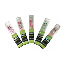 کابل AUX فنری رنگی مارک Remax به طول 1.5 متر