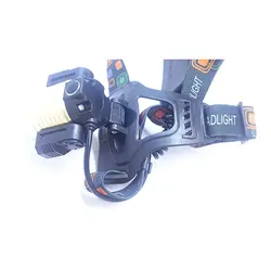 چراغ قوه پیشانی - هدلایت شارژی 3 لامپه چرخان T601
