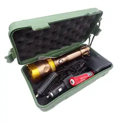 چراغ قوه شکاری - پلیسی زوم دار دستی 1200w طلایی