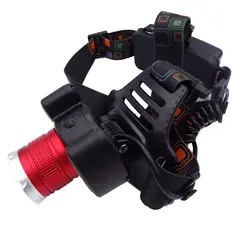 چراغ قوه پیشانی هدلایت شارژی 3 لامپه COB