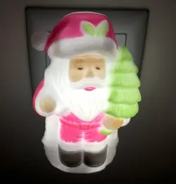 چراغ خواب دیواری کودک طرح بابانوئل