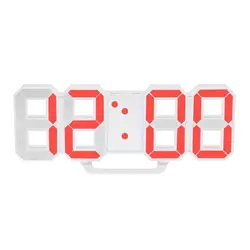 ساعت دیواری و رومیزی دیجیتال سه بعدی بدنه سفید مدل X Segment Clock